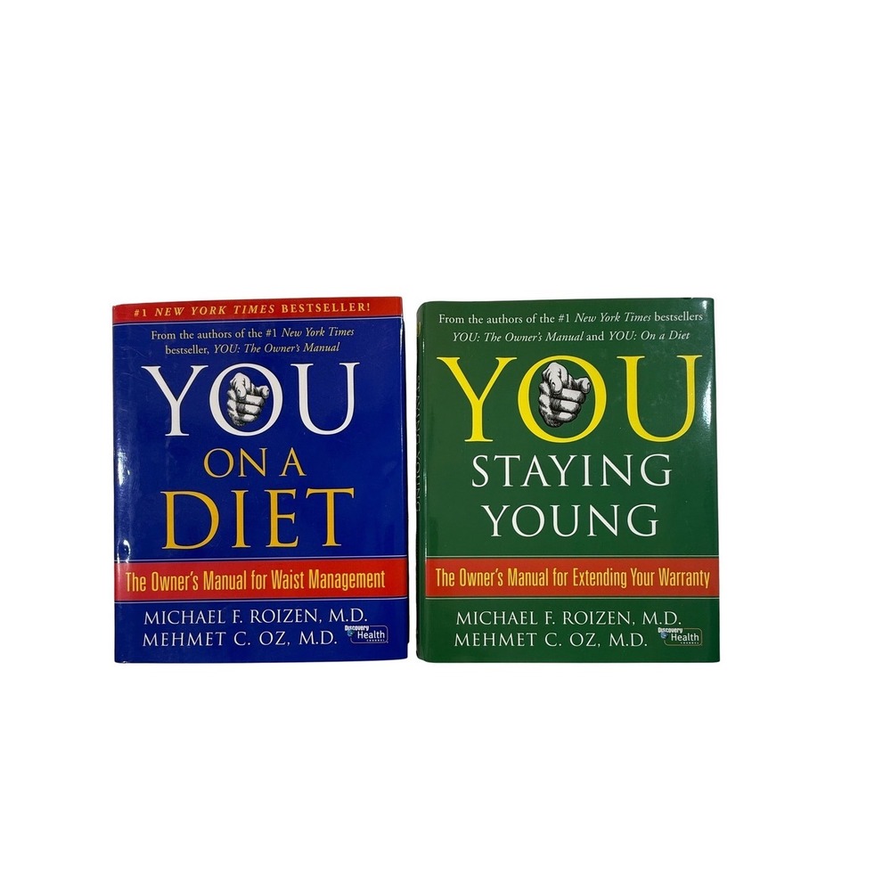 YOU On A Diet and Staying Young Michael Roizen Mehmet Oz 2 Book Set Health